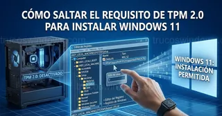 Cómo saltar el requisito de TPM 2.0 para instalar Windows 11