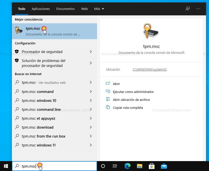 Ejecutar consola TPM