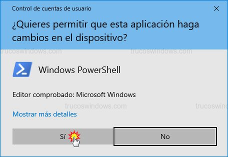 Consola PowerShell lista