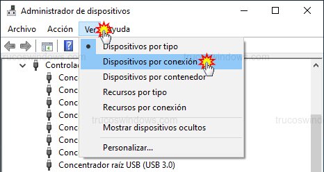 Ver dispositivos por conexión