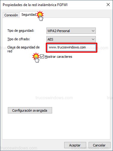 Mostrar contraseña WiFi Mostrar contraseña WiFi
