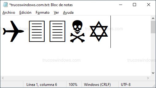 Truco Wingdings Q33NY