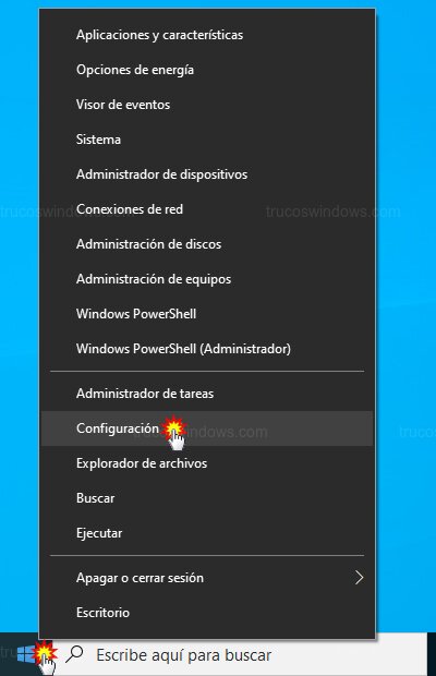 Abrir Configuración Windows