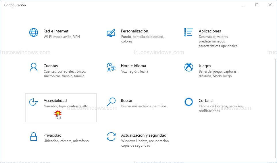 Accesibilidad teclado Accesibilidad teclado
