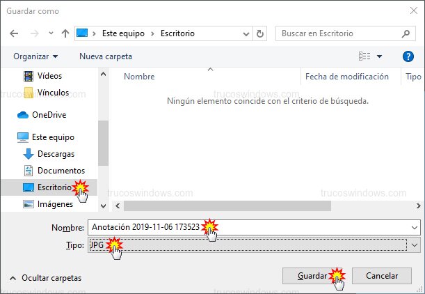 Guardar captura anotacion Guardar captura anotacion