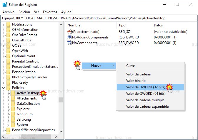 Restaurar acceso fondo