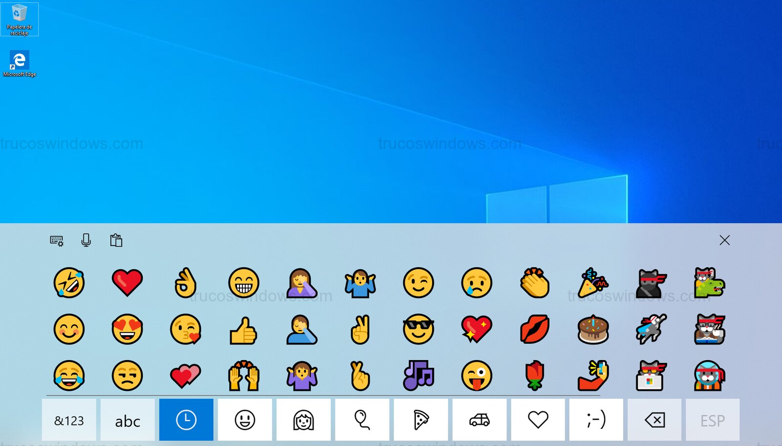 Emojis en teclado táctil Emojis en teclado táctil