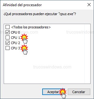 Seleccion de nucleos