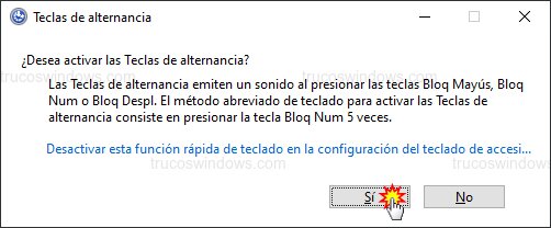 Mensaje confirmación alternancia Mensaje confirmación alternancia