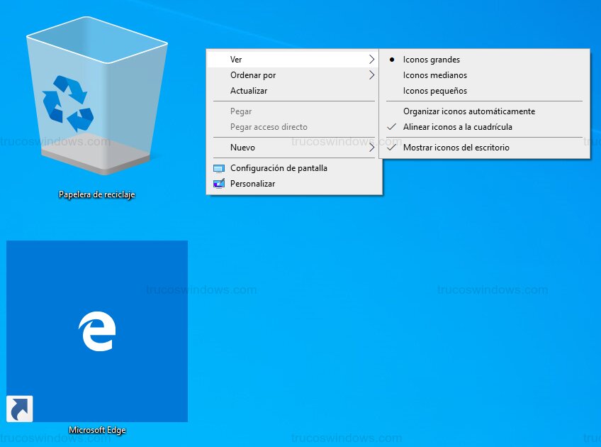 Iconos personalizados grandes