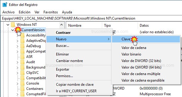 Crear nueva clave Crear nueva clave