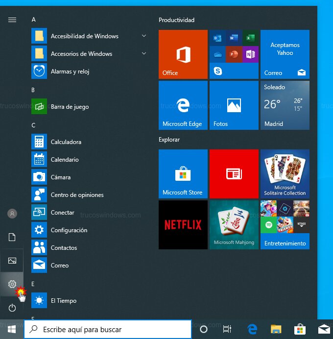 Abrir Configuración Windows Abrir Configuración Windows