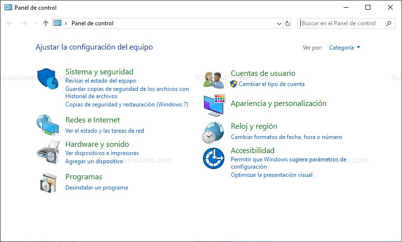 Vista Panel Clásico Vista Panel Clásico
