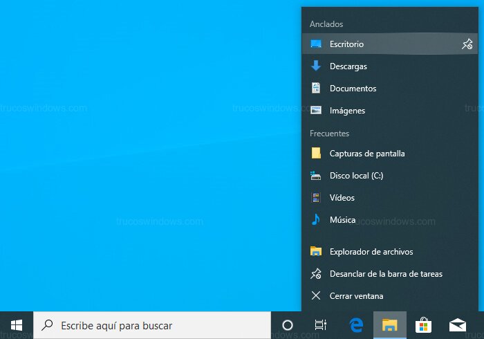 Elementos Frecuentes Explorador Elementos Frecuentes Explorador