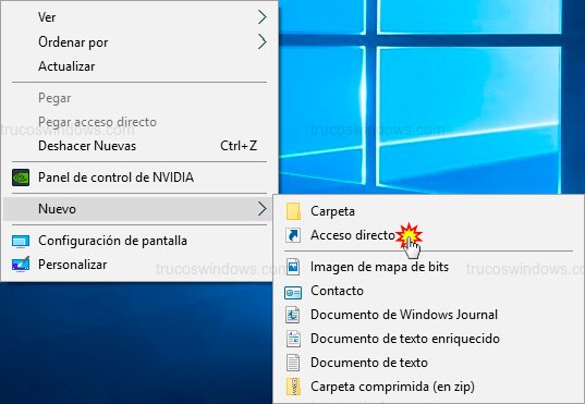 Nuevo Acceso Directo Nuevo Acceso Directo