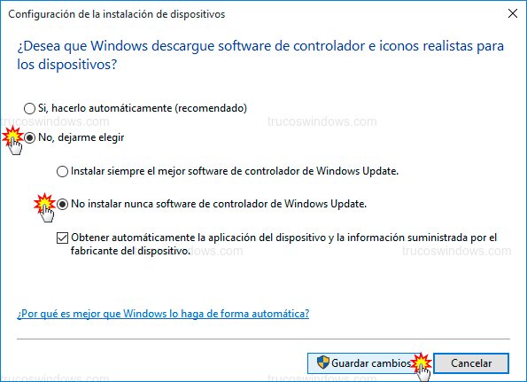 Bloquear drivers Update Bloquear drivers Update