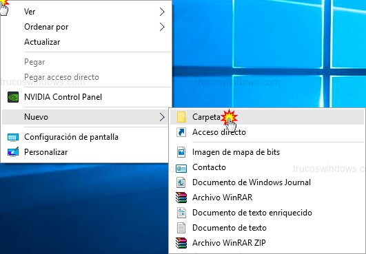 Crear nueva carpeta Crear nueva carpeta