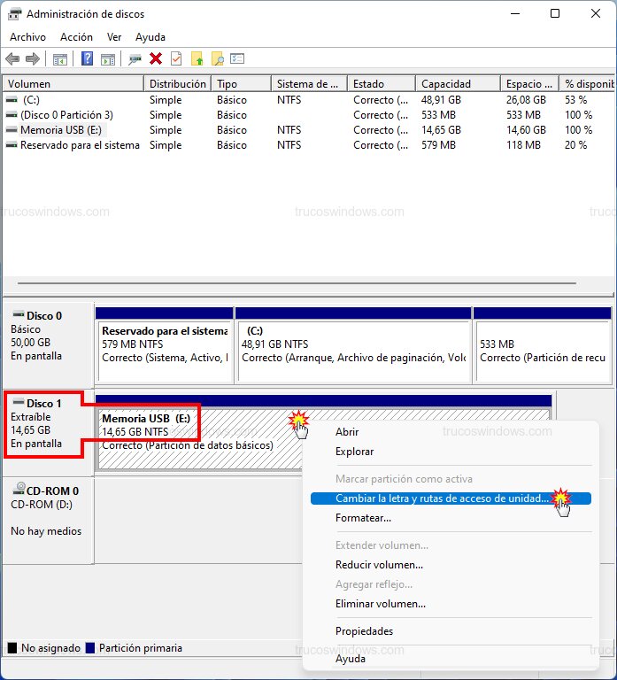 Menú cambiar letra Menú cambiar letra