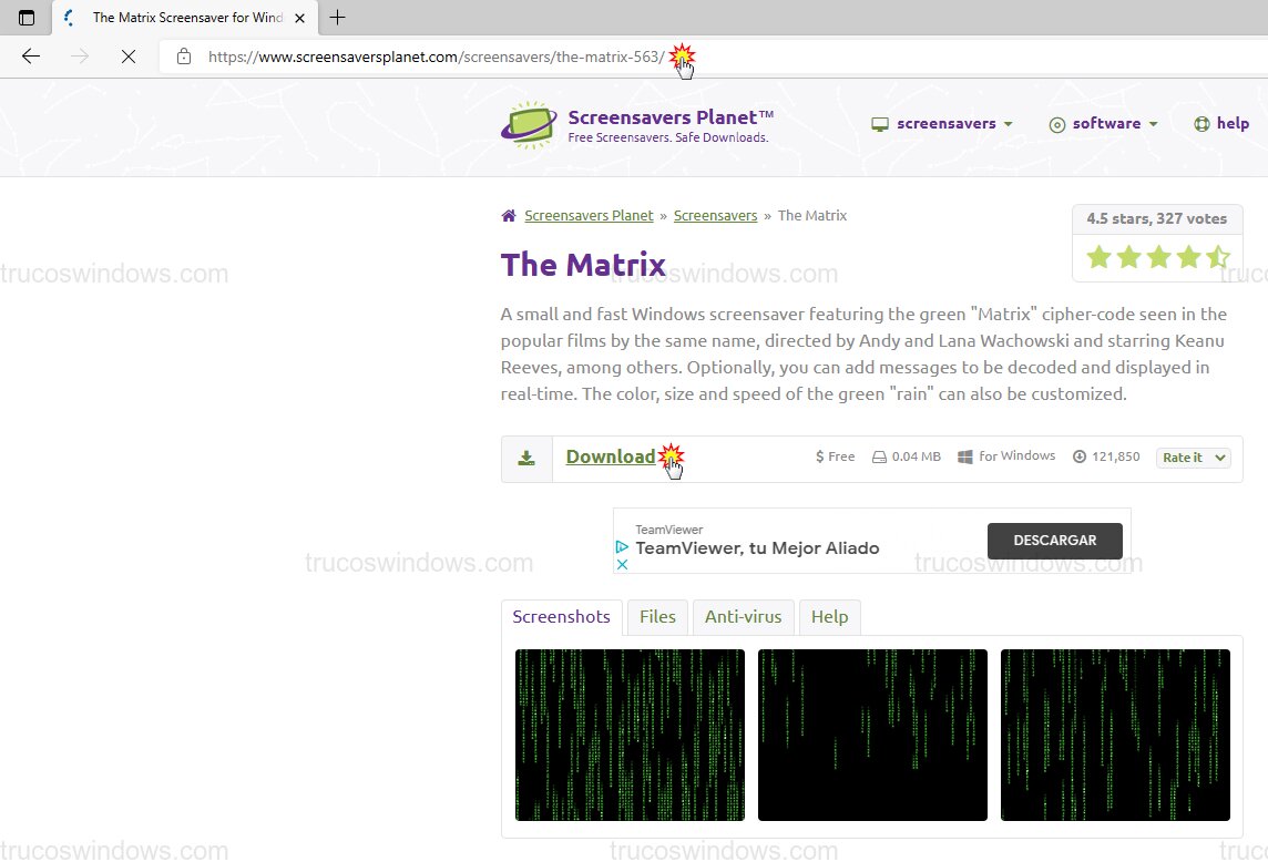 Descargar salvapantallas Matrix Descargar salvapantallas Matrix