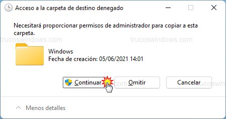 Permisos de administrador Permisos de administrador