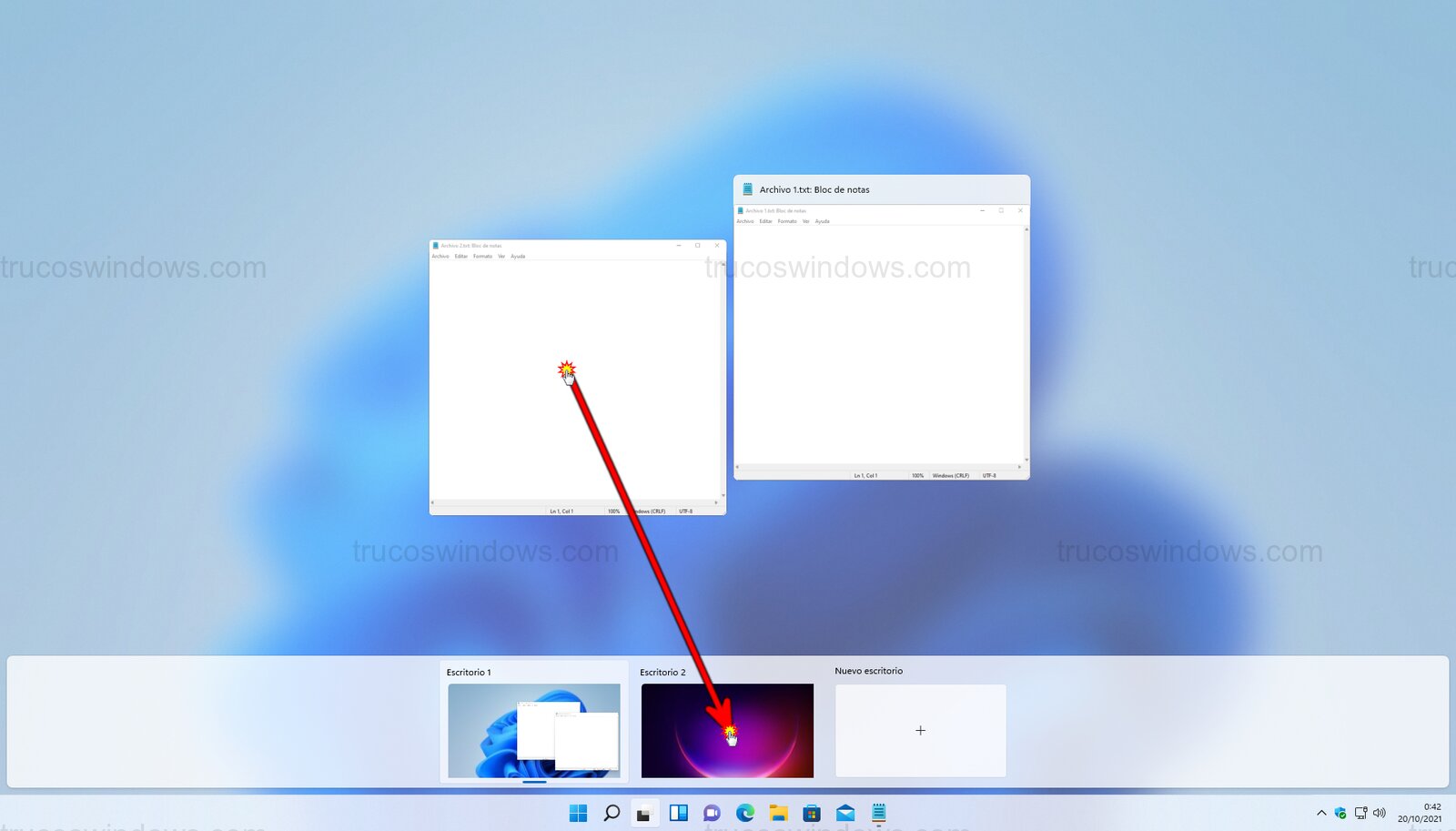 Mover ventanas Mover ventanas