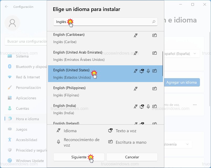 Selección de idioma Selección de idioma