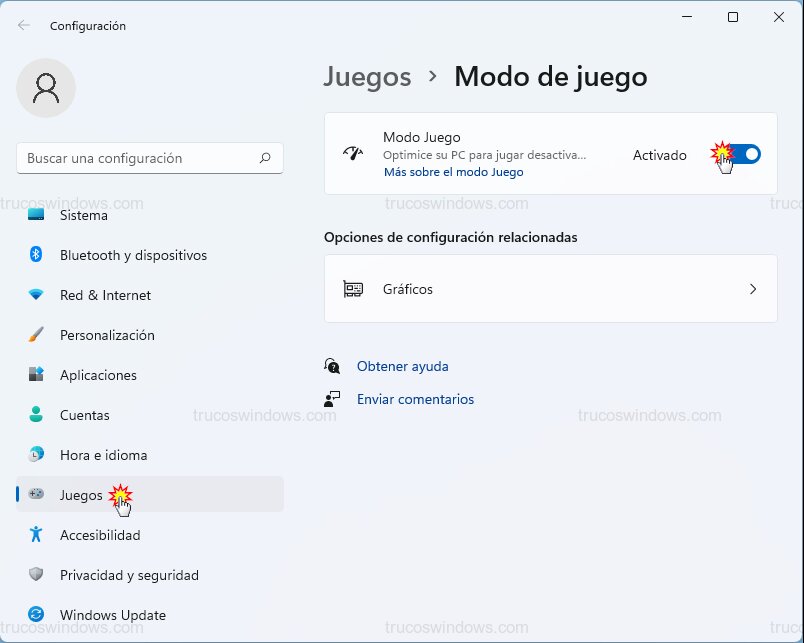 Interruptor Modo Juego