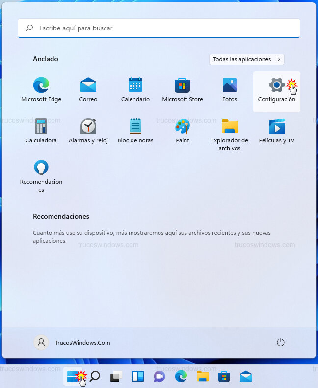 Abrir Configuración