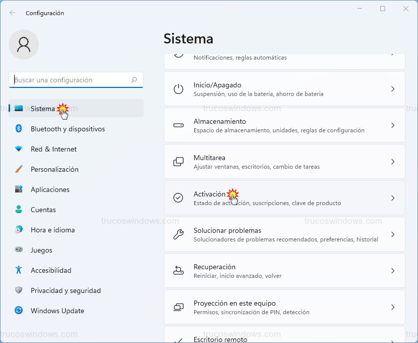 Panel de Activación