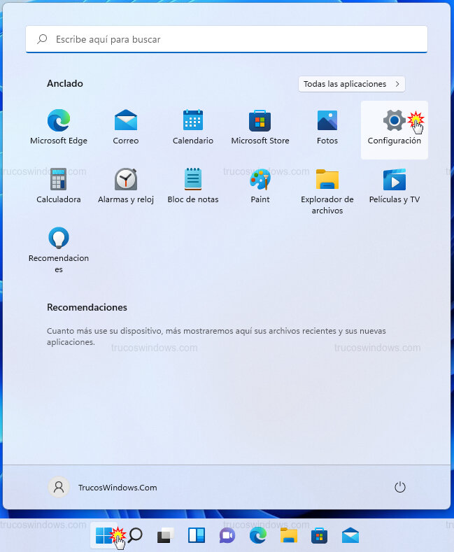 Abrir Configuración