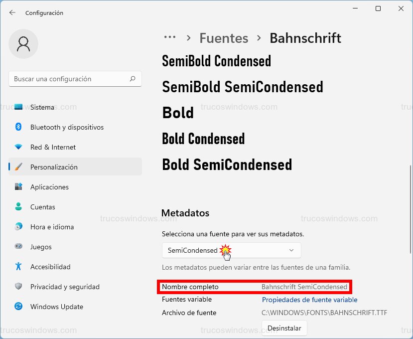 Nombre fuente Nombre fuente