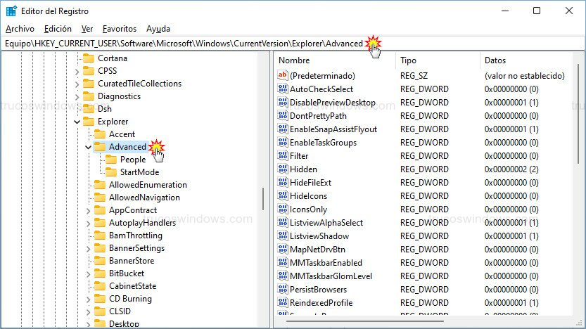 Ruta Advanced registro Ruta Advanced registro