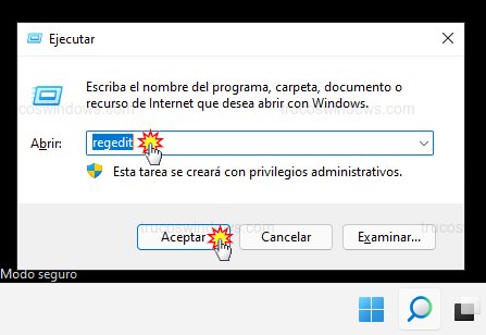 Ejecutar regedit comando Ejecutar regedit comando
