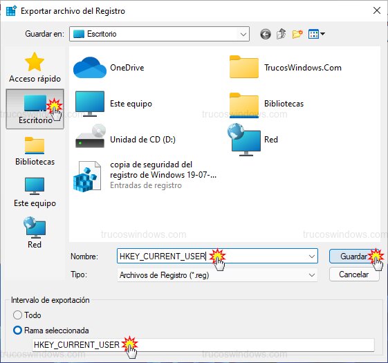 Exportar clave específica Exportar clave específica