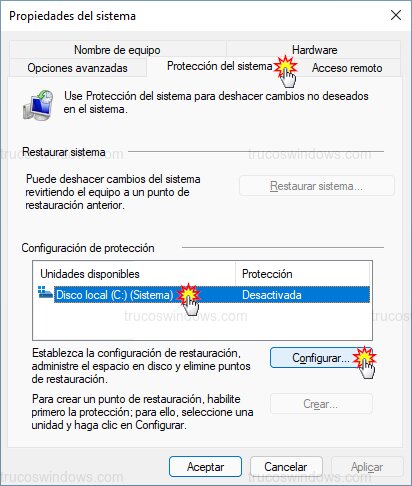 Configuración de protección Configuración de protección
