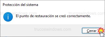 Confirmación de creación Confirmación de creación