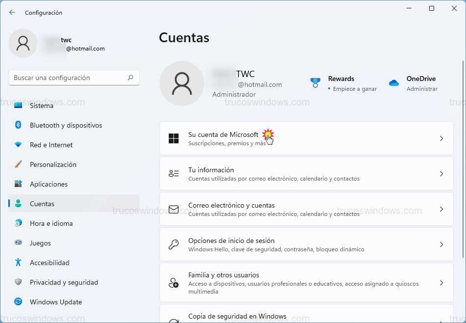 Acceso a cuenta Microsoft