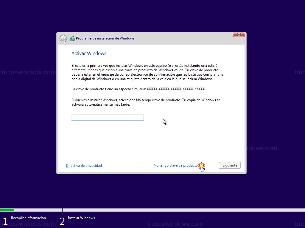 Activación de Windows