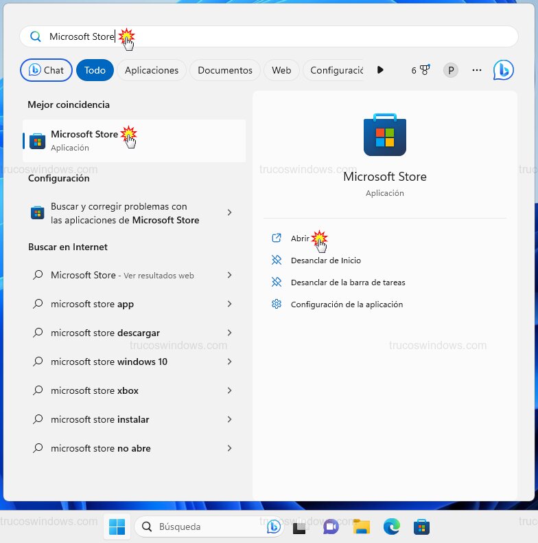 Abrir Microsoft Store