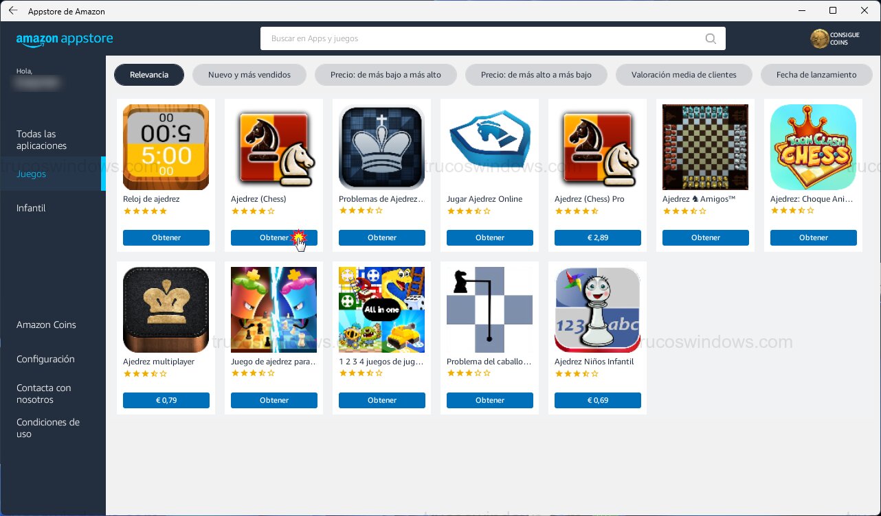 Seleccionar aplicación