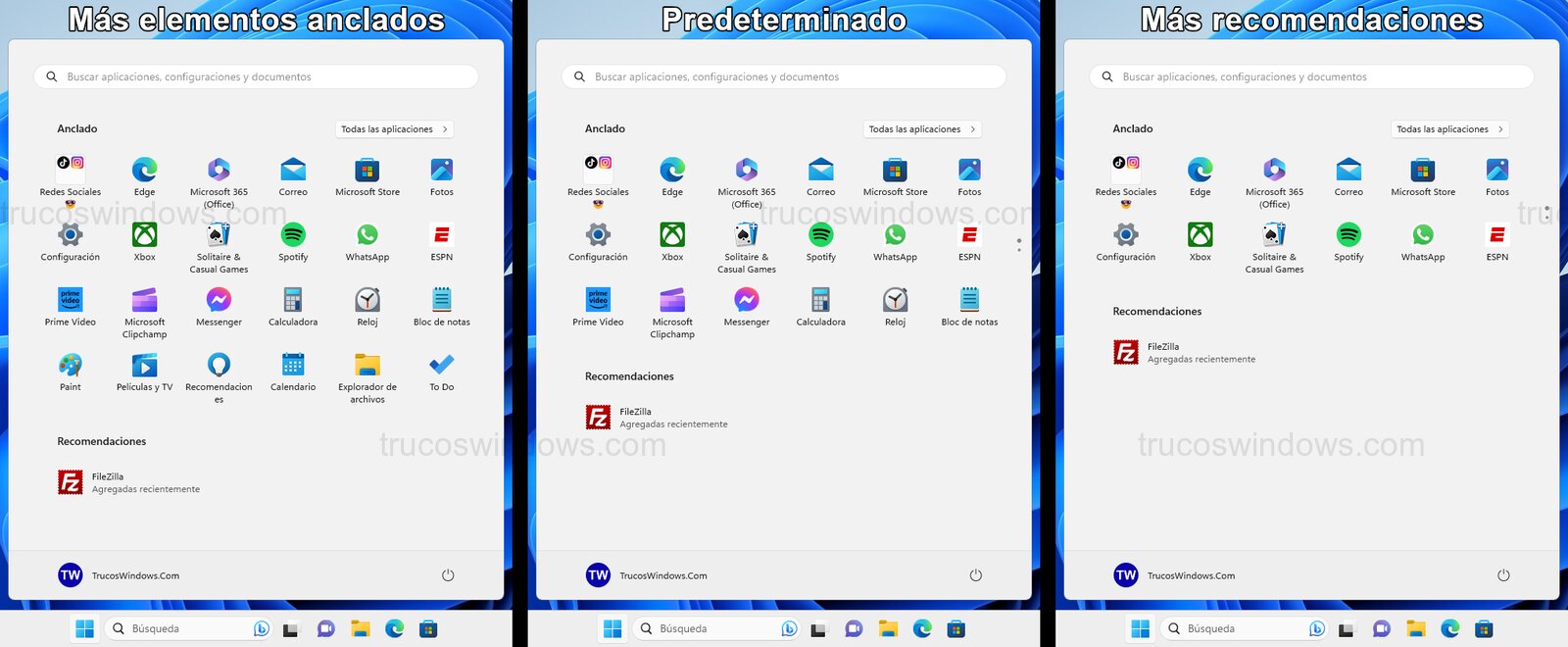 Comparativa de diseños