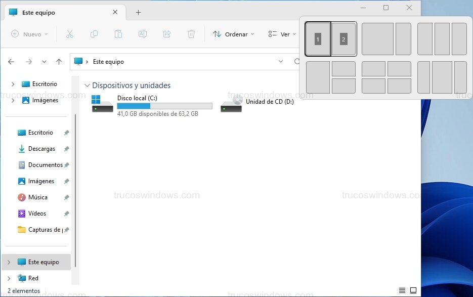 Posición por teclado