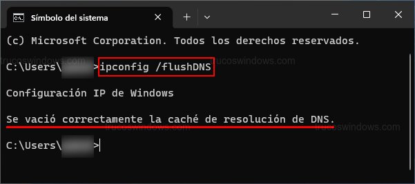Vaciar caché DNS Vaciar caché DNS