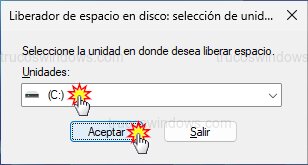 Selección de unidad de disco