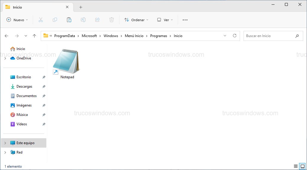 Mover acceso directo