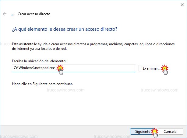 Ubicación del programa