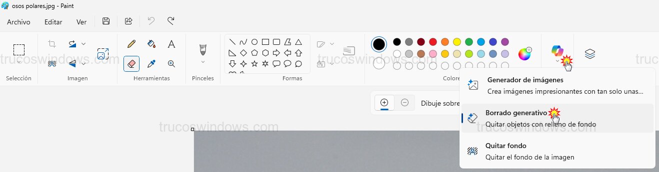 Icono Borrado Generativo